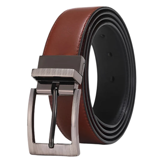 Men's Reversible Leather Belt Black/Brown HQ117