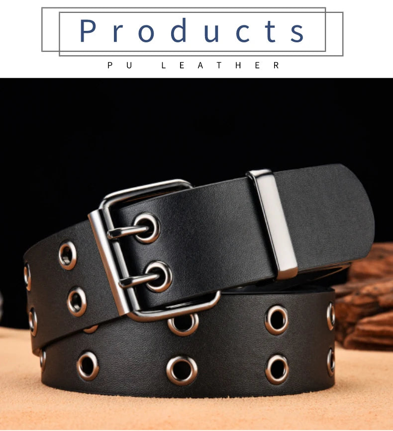 Fashion Metal Luxury Western Leather Belt for Men