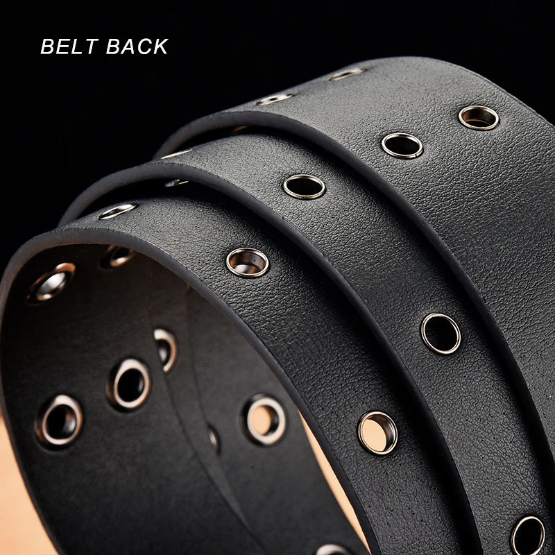 Fashion Metal Luxury Western Leather Belt for Men