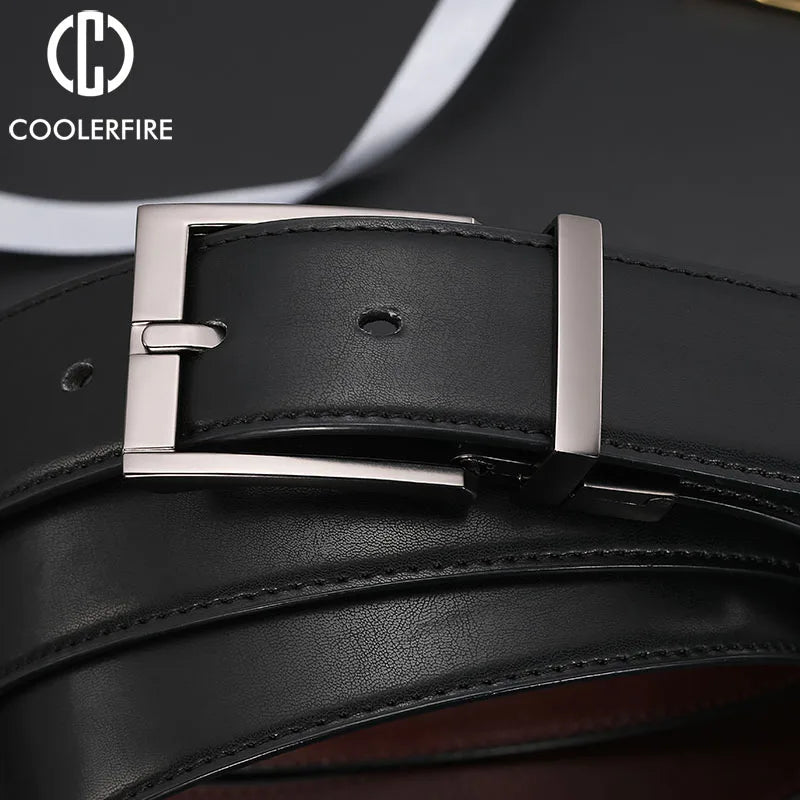 Men's Reversible Leather  Belt HQ110