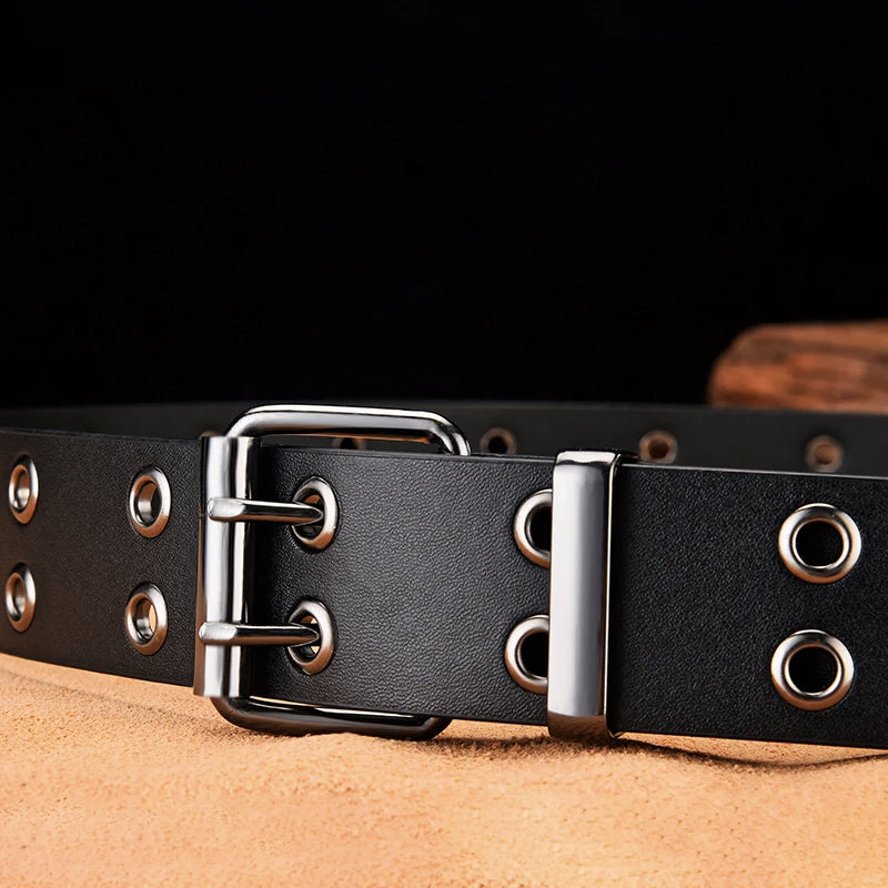 Fashion Metal Luxury Western Leather Belt for Men