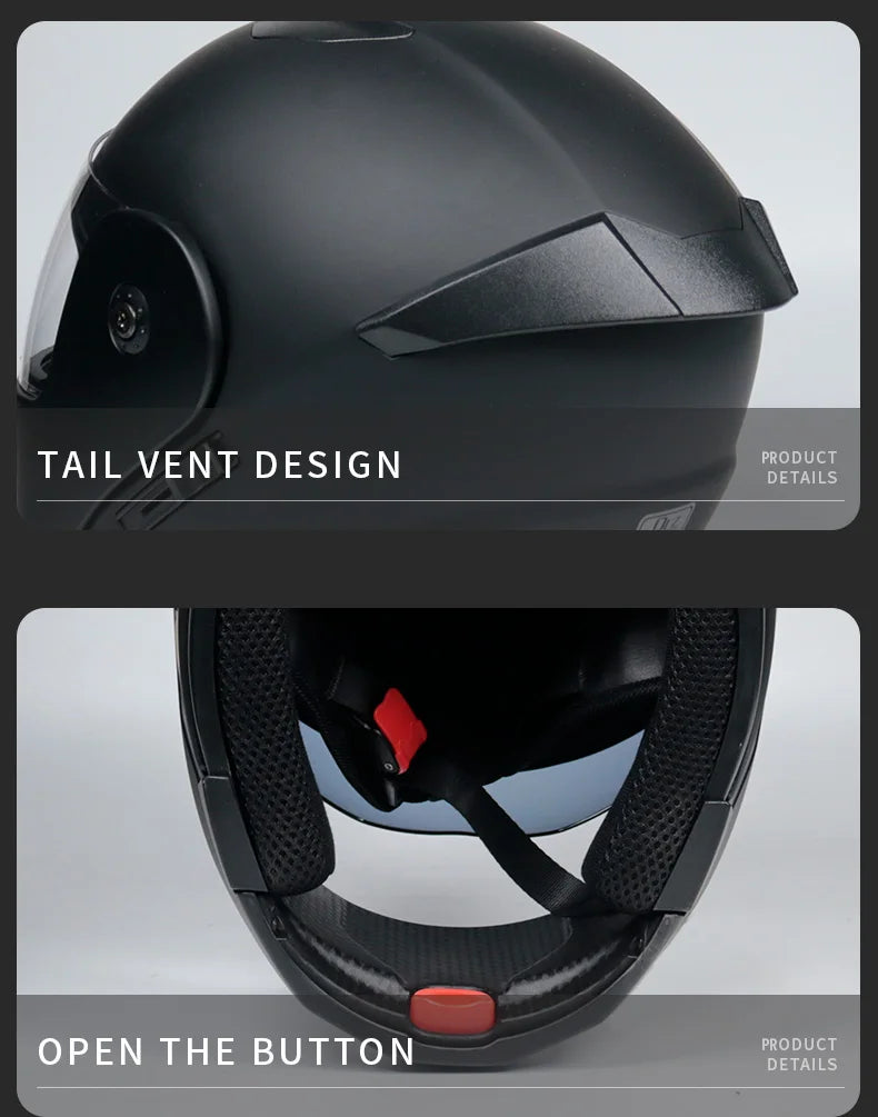 Casco capacetes double dual lens helmet motorcycle helmet full face helmets downhill racing helmets motorfiets helm