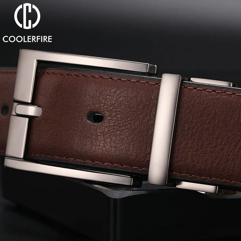 Men's Reversible Leather  Belt HQ110