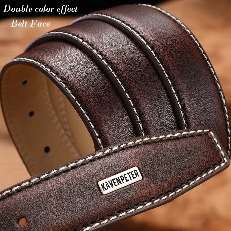 Men's Luxury Leather Vintage Belt