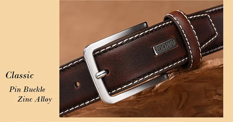 Men's Luxury Leather Vintage Belt