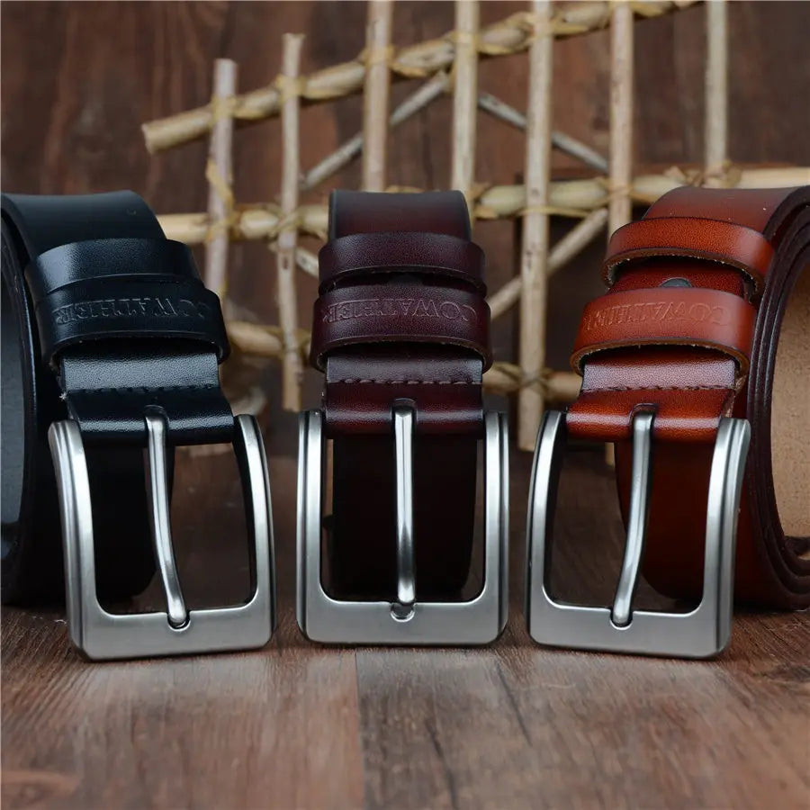 Men's Cowhide Leather Belt XF001