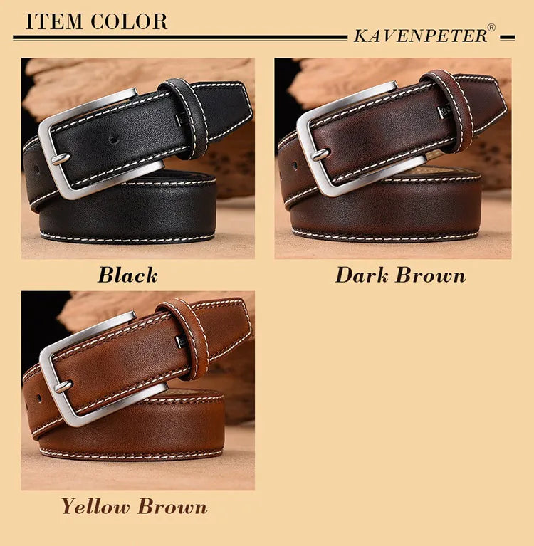 Men's Luxury Leather Vintage Belt