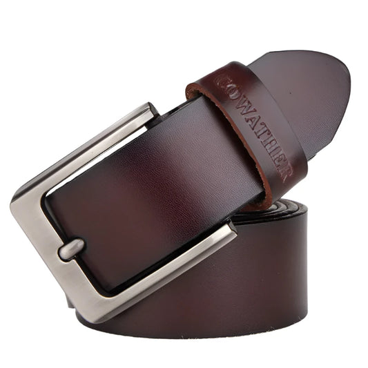 COWATHER Men's Cowhide Leather Belt XF002