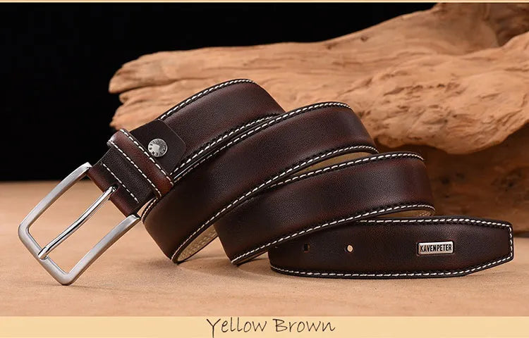 Men's Luxury Leather Vintage Belt