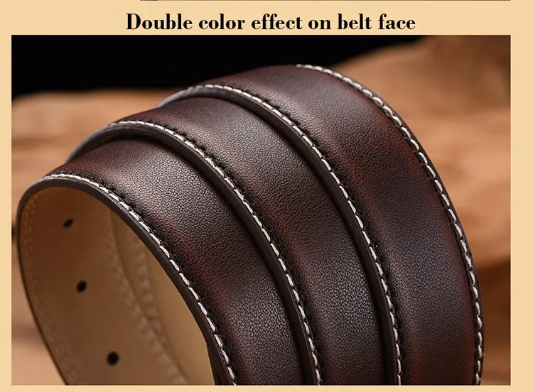 Men's Luxury Leather Vintage Belt