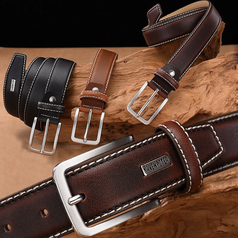 Men's Luxury Leather Vintage Belt