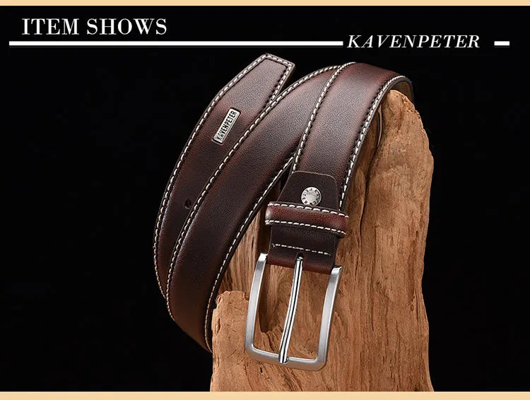 Men's Luxury Leather Vintage Belt