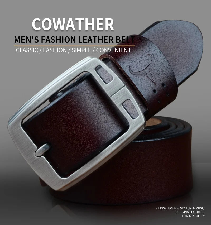 Men's Cowhide Leather Belt XF001