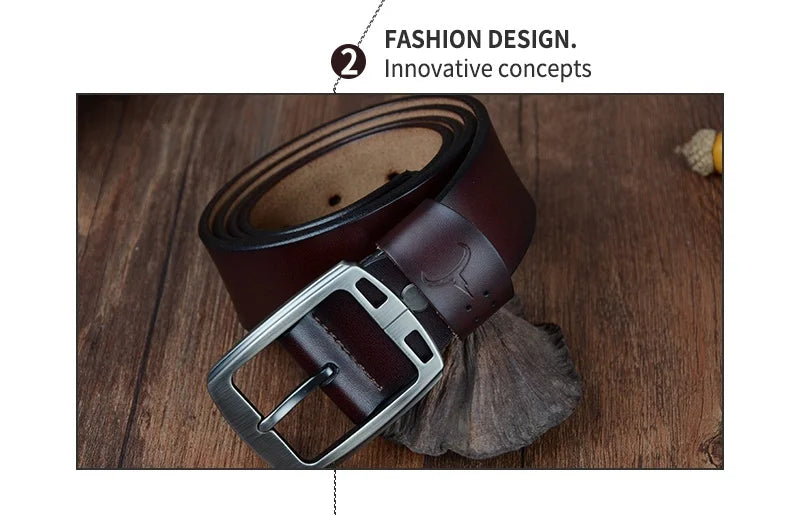 Men's Cowhide Leather Belt XF001