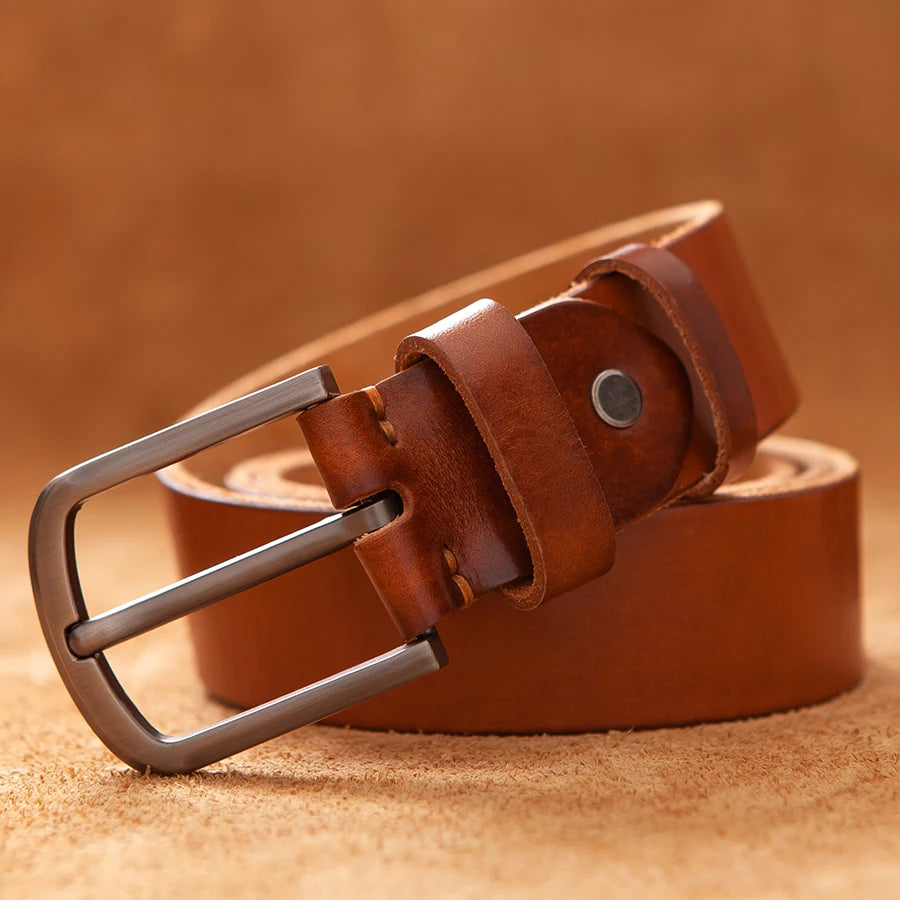 Top Cowhide Genuine Leather Belt for Men