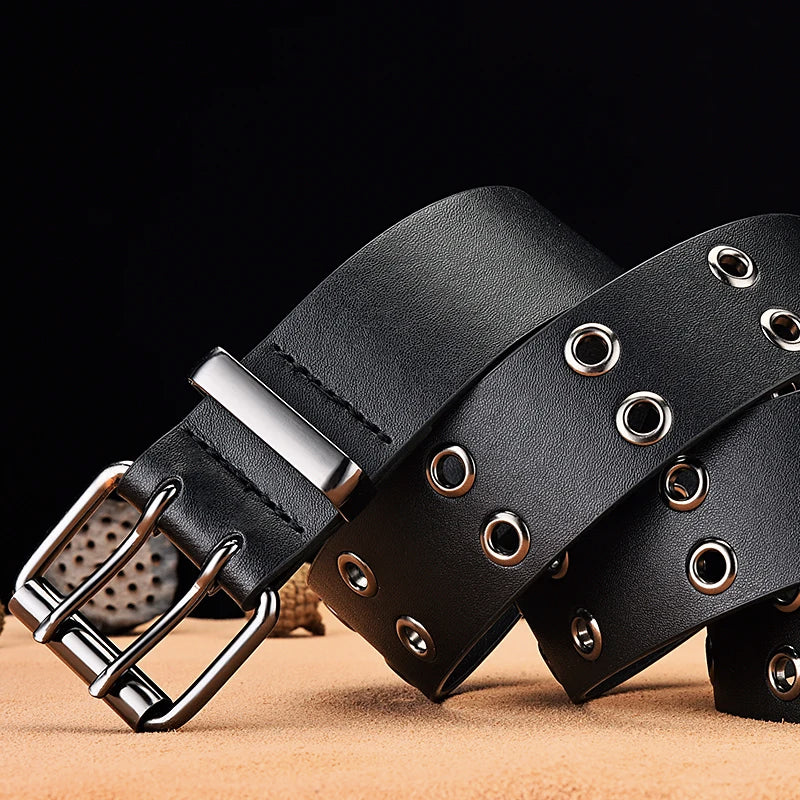 Fashion Metal Luxury Western Leather Belt for Men