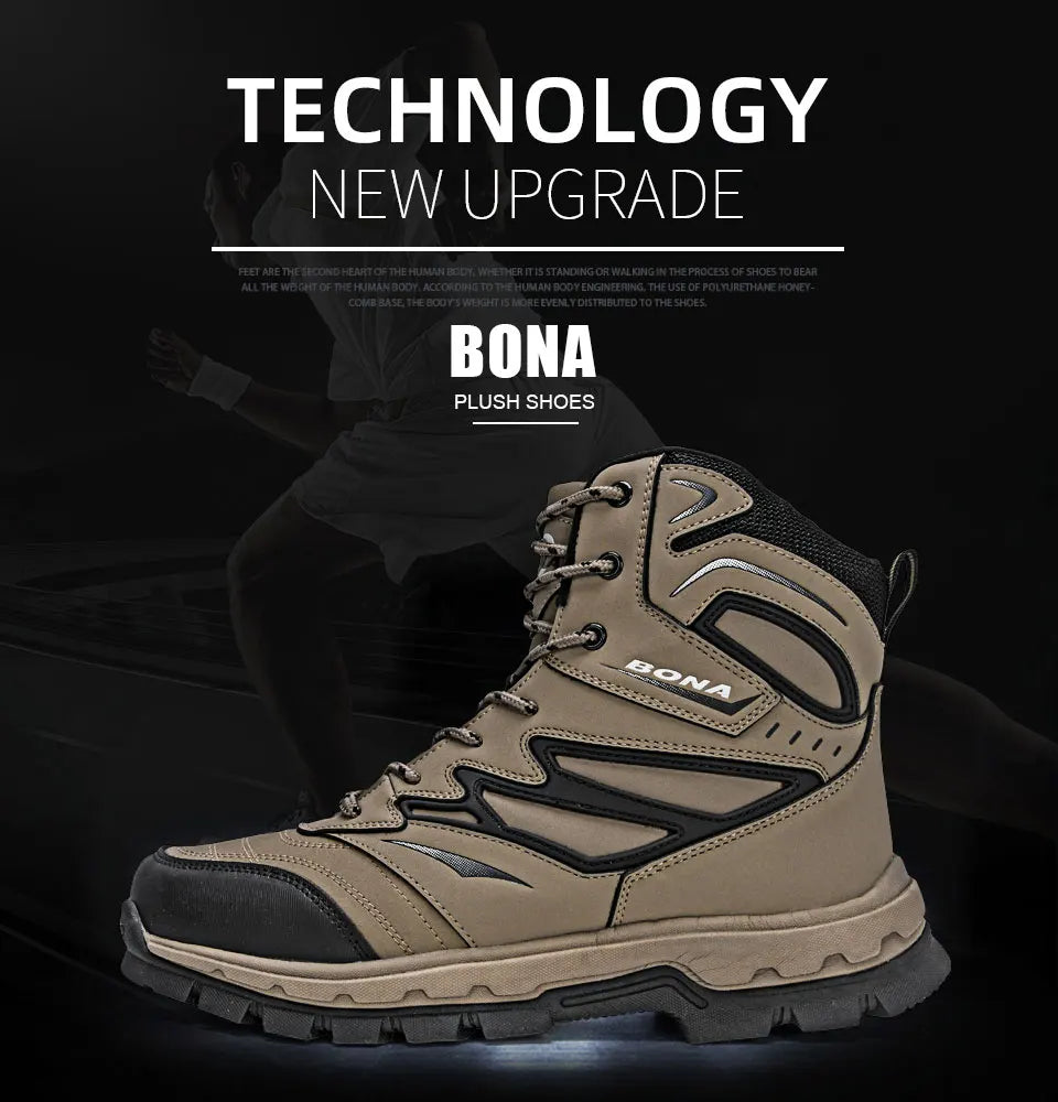 BONA Men's Leather Winter Boots