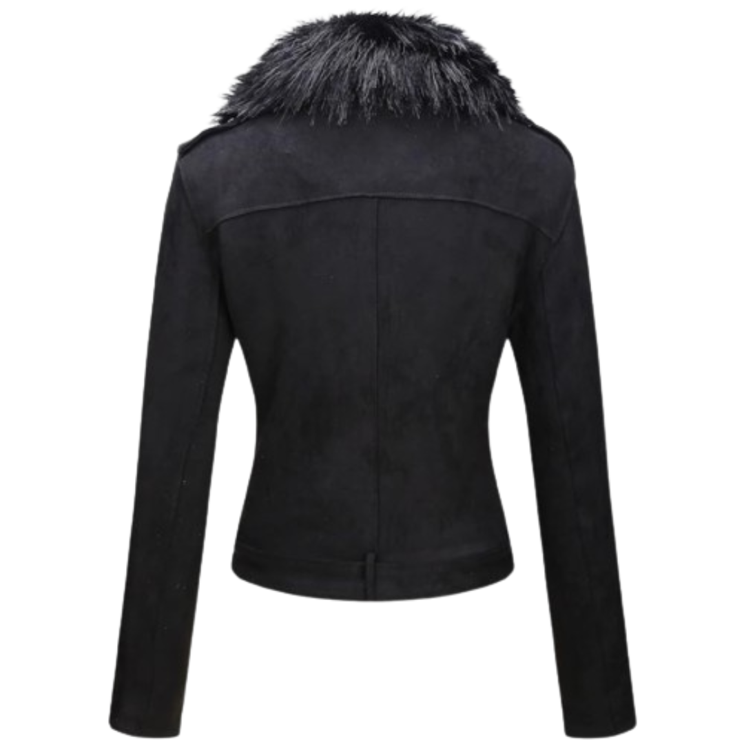 Leather Suede Jacke Black Bomber Jackets