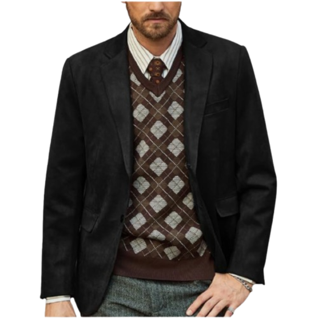 Men's Blazer coat Black Bomber Jackets