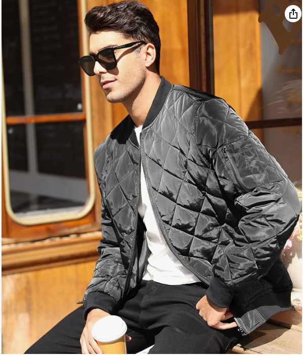 Men's Varsity Bomber Jacket Black Bomber Jackets