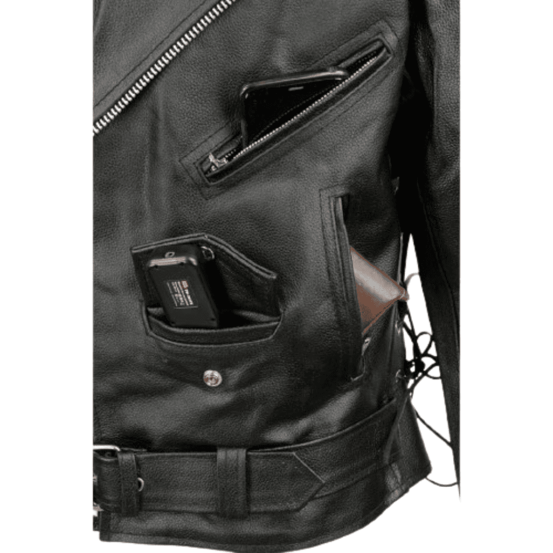 Motorcycle Riding Leather Jackets Black Bomber Jackets