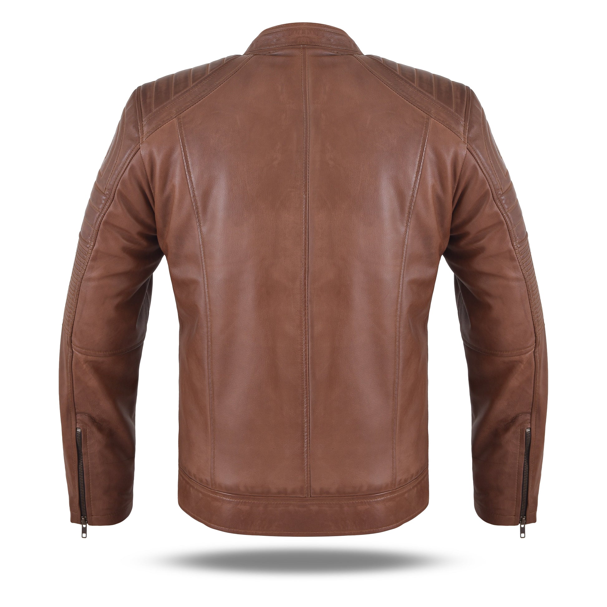 Sogachi Brown original Biker Leather Jacket