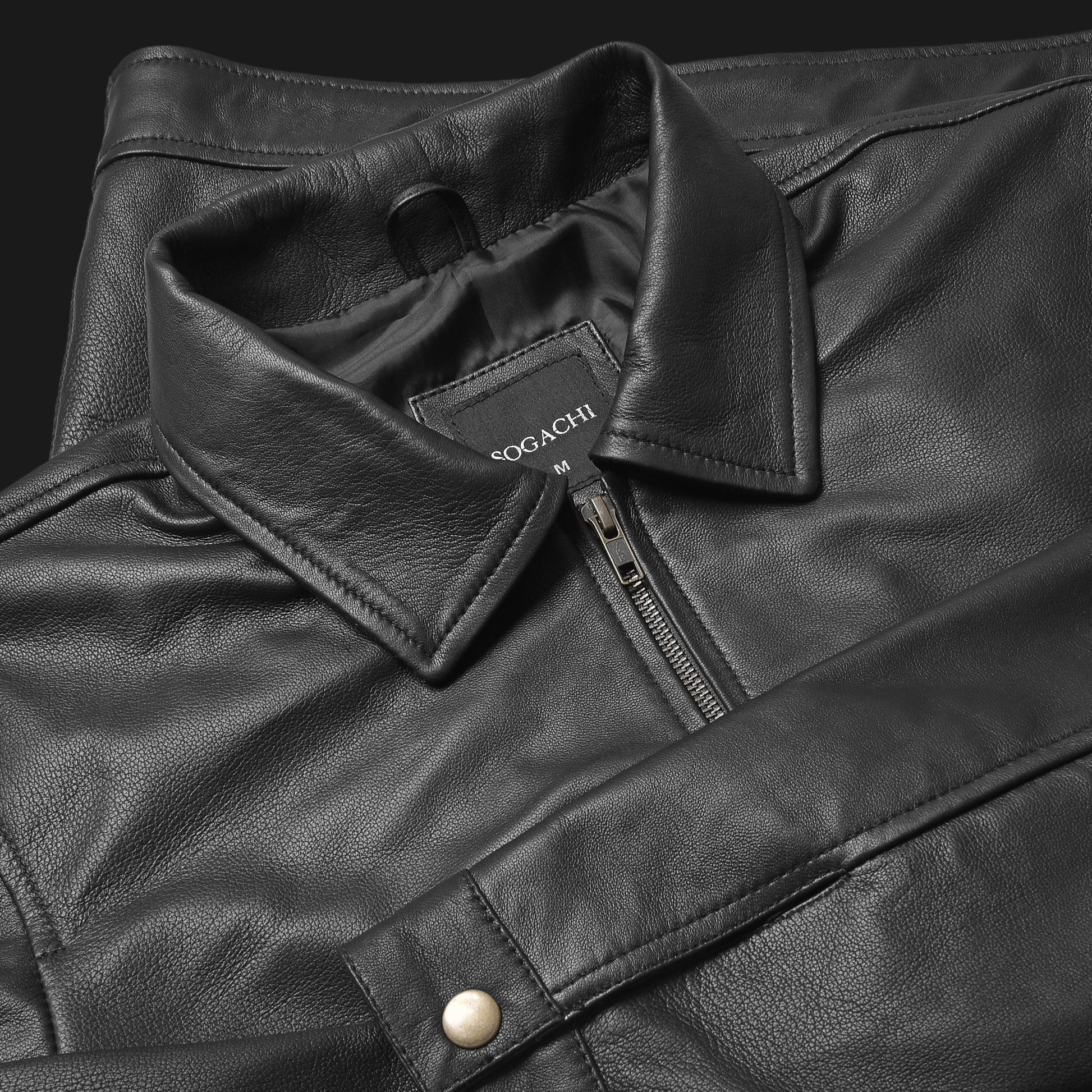 Sogachi Men's Pure Leather Jacket