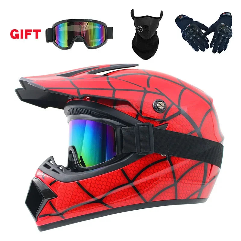 Motorcycle Helmet Off-road Helmet Bike Downhill AM DH Cross Helmet Capacete Motocross Casco Send 3 Gift Man Children Motocross