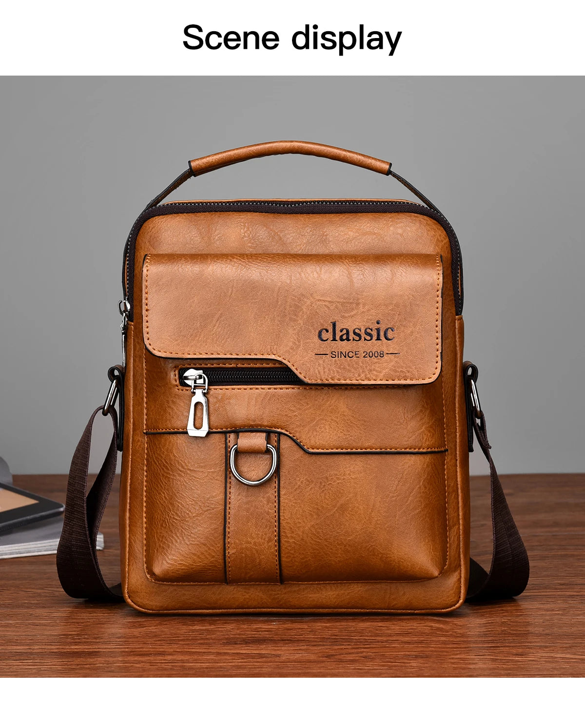 Men's Luxury Leather Crossbody Bag