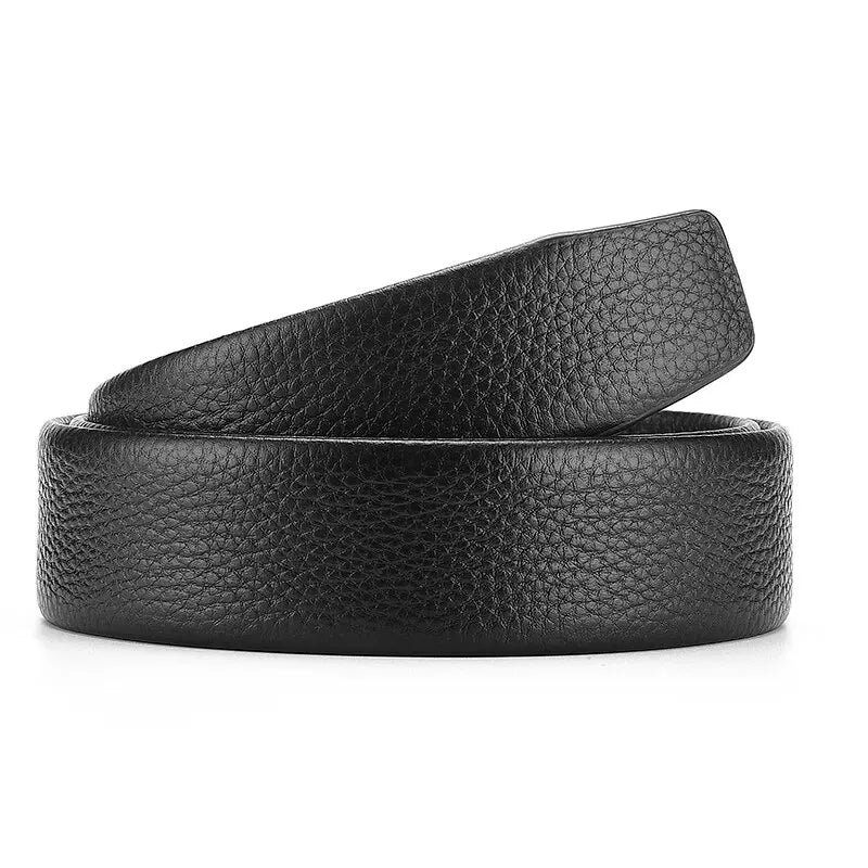 Men's No-Buckle PU Leather Belts