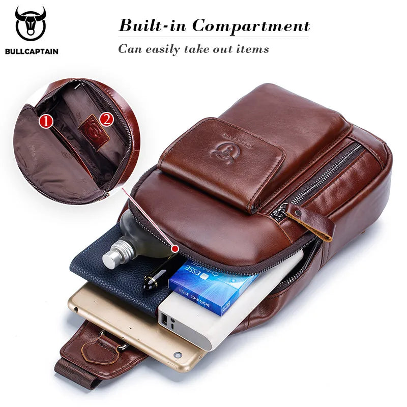 Bullcaptain Men's Anti-theft Crossbody Bag