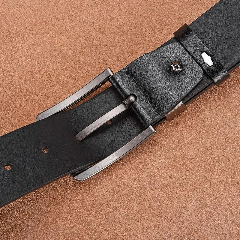 Genuine Leather Men's Business Cowboy Belt 2024