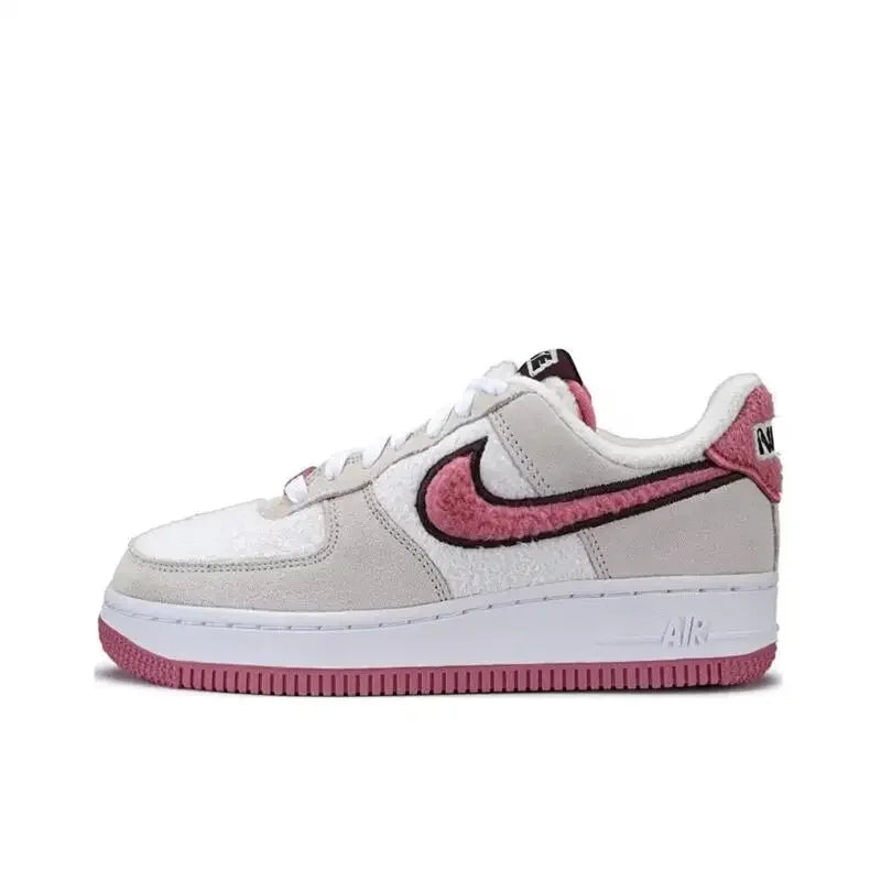 Nike Air Force 1 Shadow Plush Pink & White Retro Shoes