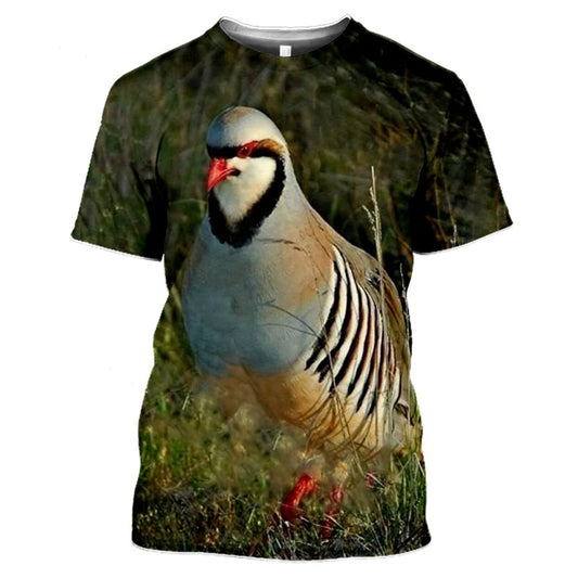 New Animsals Birds Dog 3D Print T-Shirts Men Women Short Sleeve T Shirt Oversized Harajuku Y2k Tees Tops Hip Hop Kids Clothing