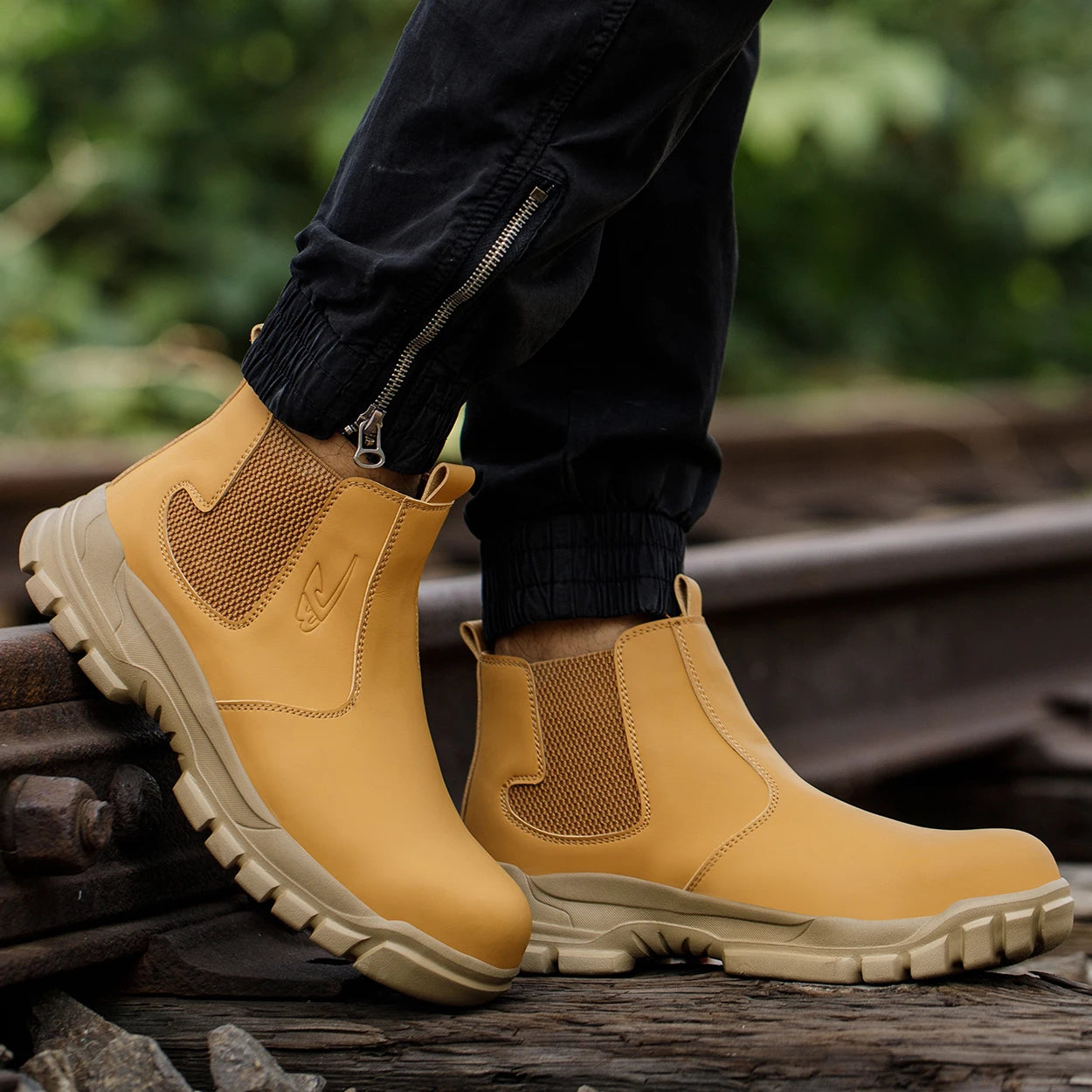 Men's Waterproof Steel Toe Work Boots