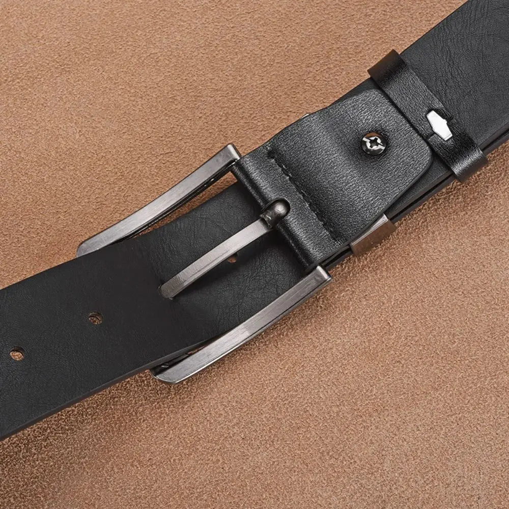 Genuine Leather Men's Business Cowboy Belt 2024