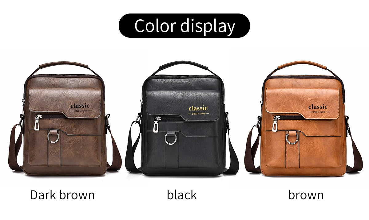 Men's Luxury Leather Crossbody Bag