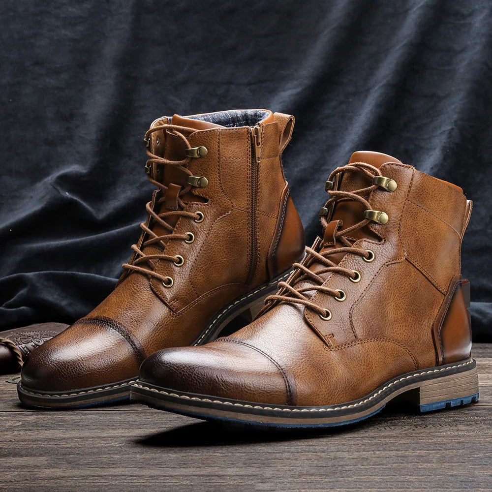 Men's Leather Ankle Boots