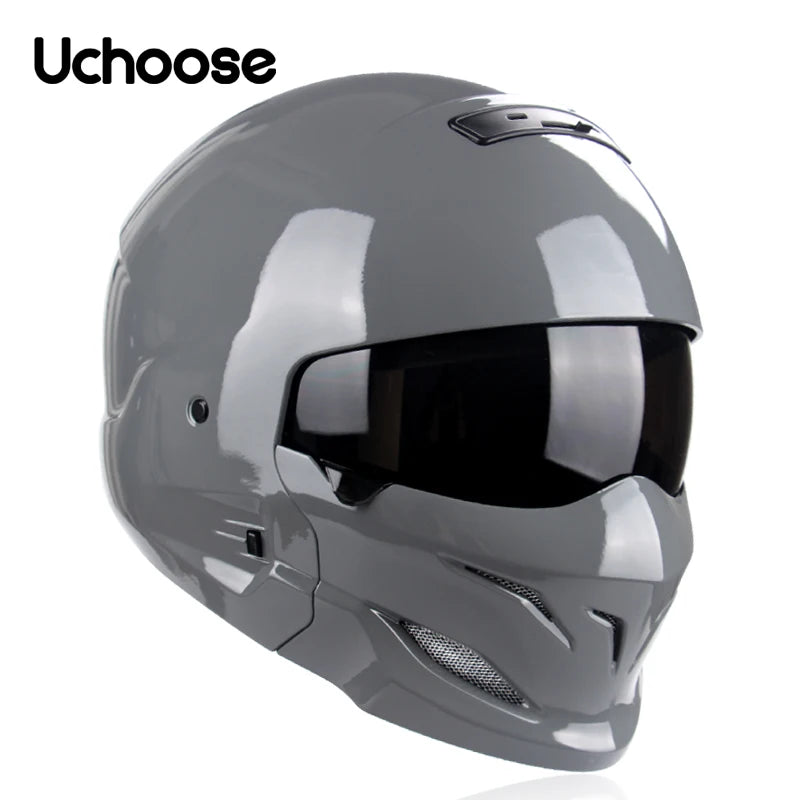 2022 Scorpion Helmet Detachable Multi-purpose Combination Helmet Motorcycle Locomotive Personality Half Predator Helmet