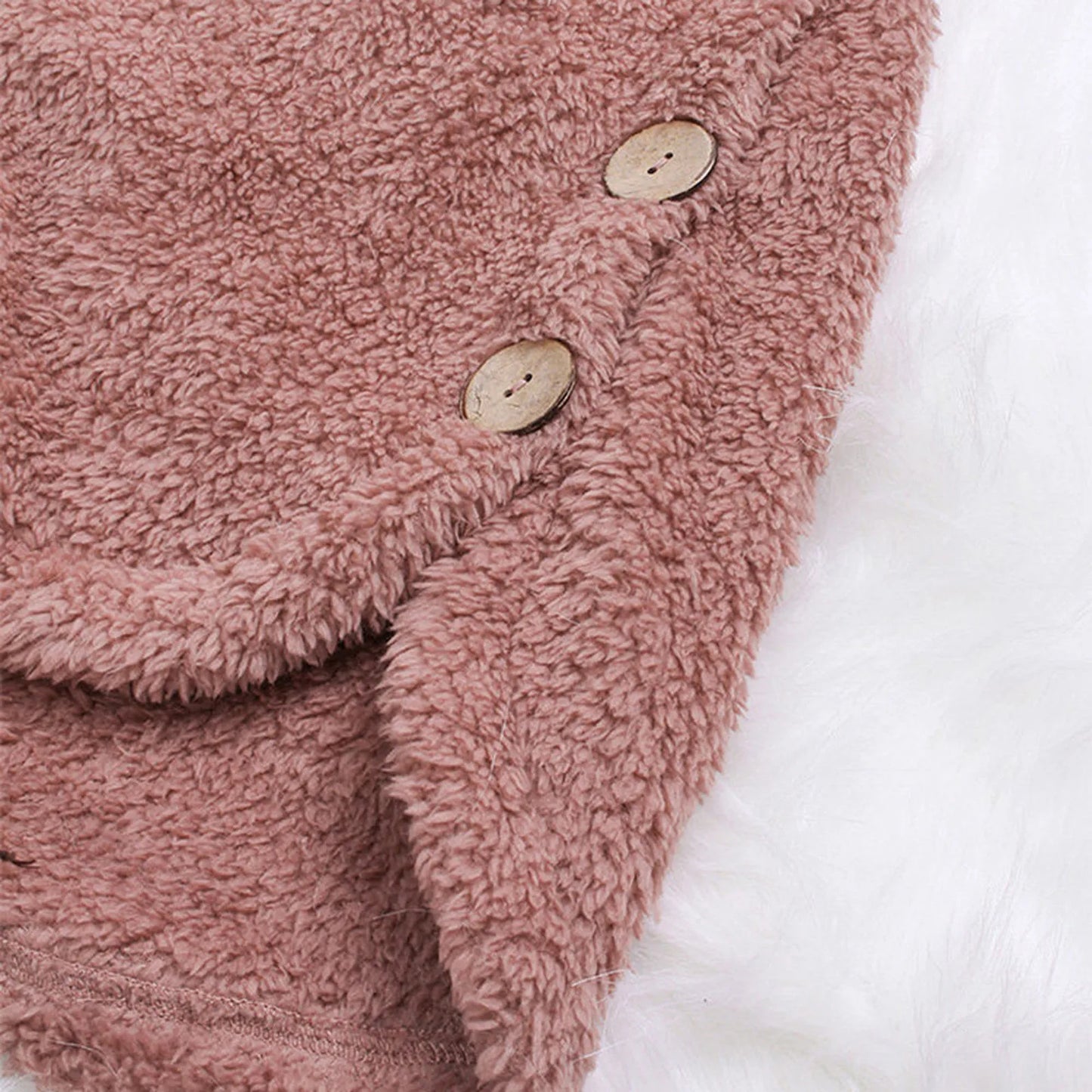 Autumn Winter Coat Women Warm Teddy Bear Coat Wool Jacket Female Plush Coat Hooded Jacket New Women's Coats Solid Color Jacket