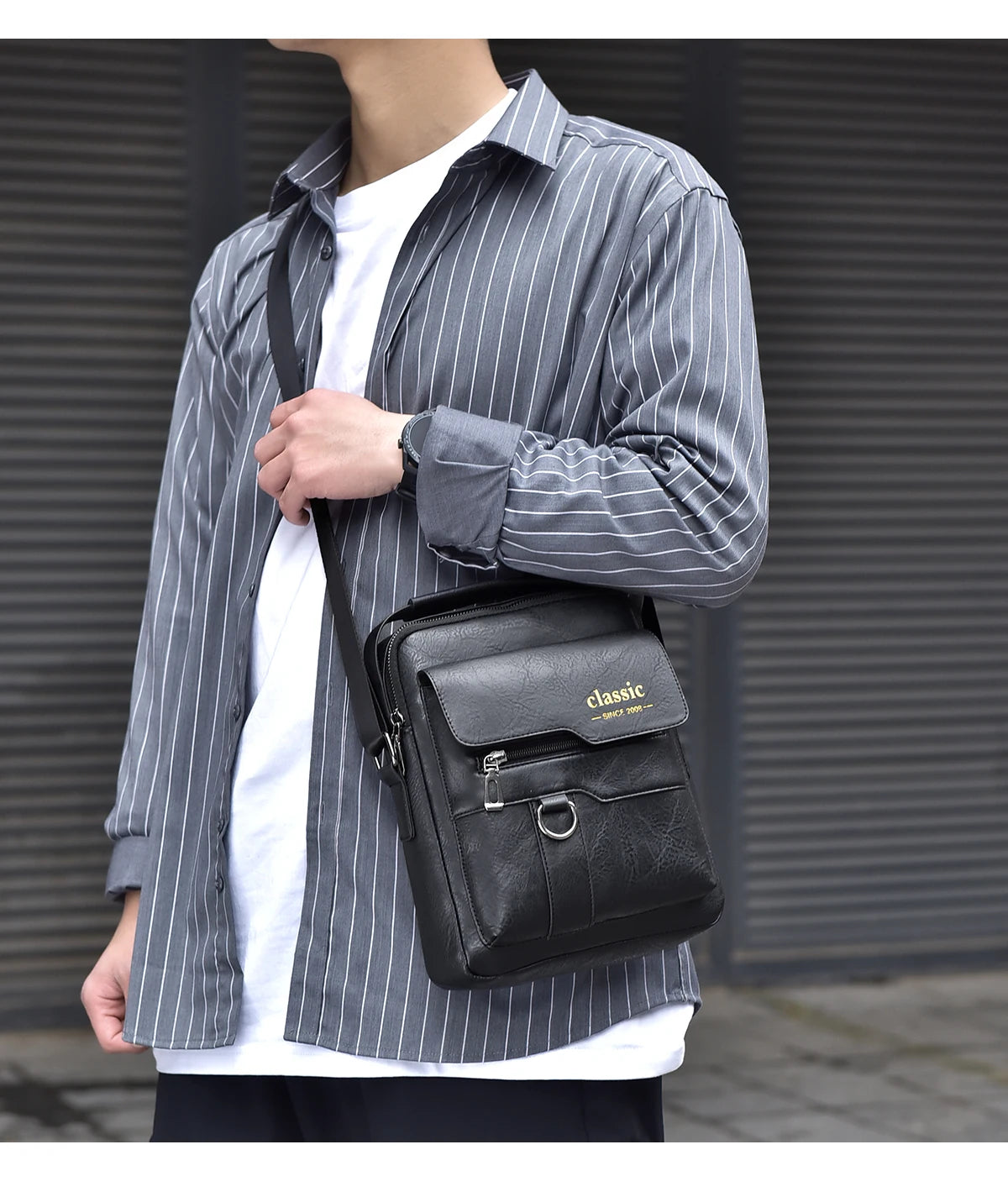 Men's Luxury Leather Crossbody Bag