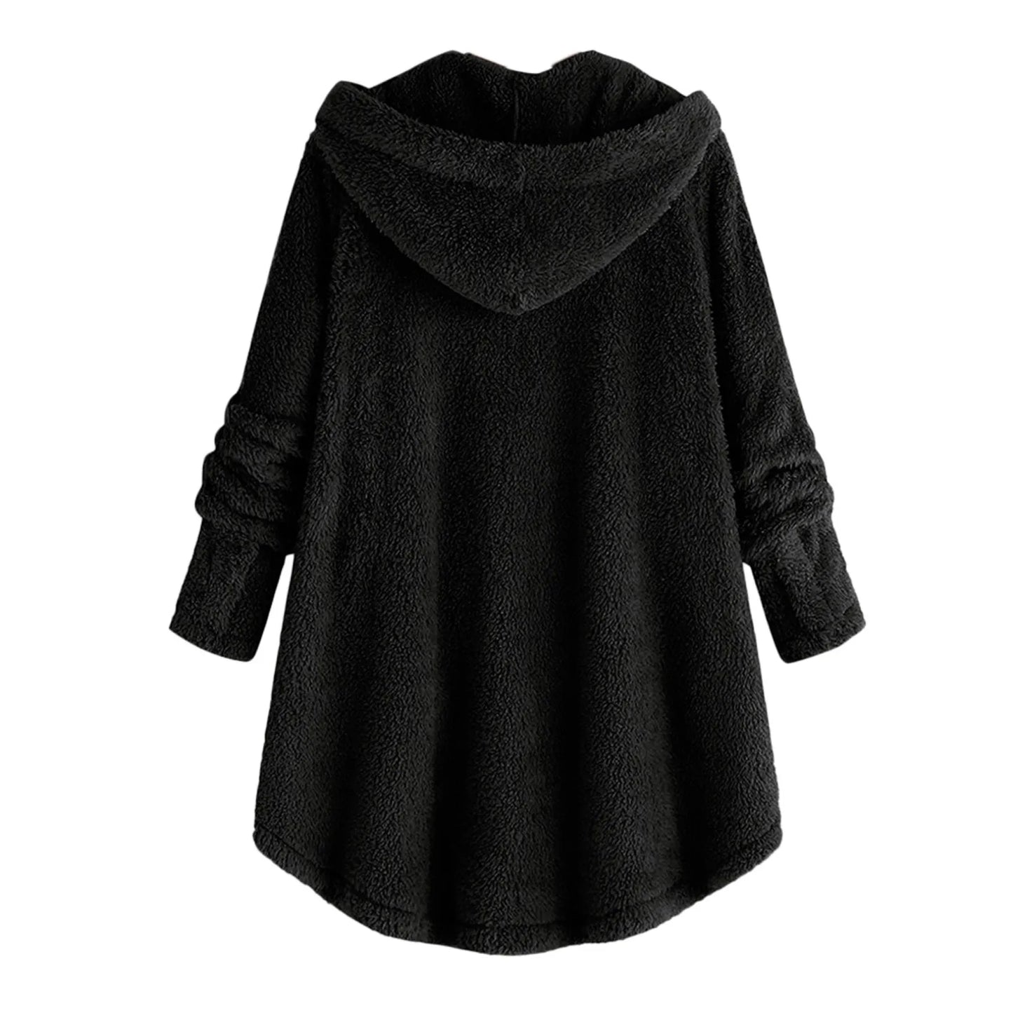 Autumn Winter Coat Women Warm Teddy Bear Coat Wool Jacket Female Plush Coat Hooded Jacket New Women's Coats Solid Color Jacket