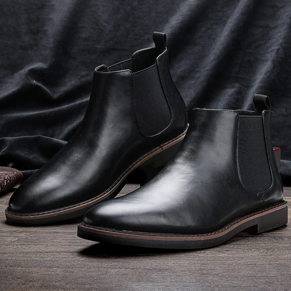 Men's Fashion Leather Chelsea Boots