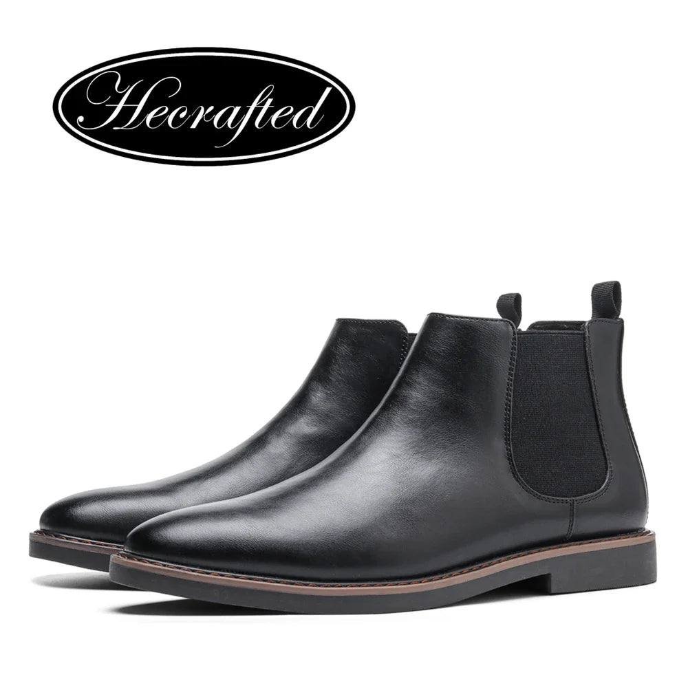 Retro Men's Leather Chelsea Boots