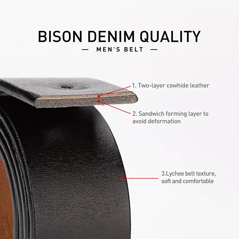 Men's High-Quality Genuine Leather Belt