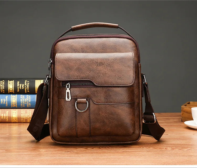 Men's PU Leather Crossbody Bag