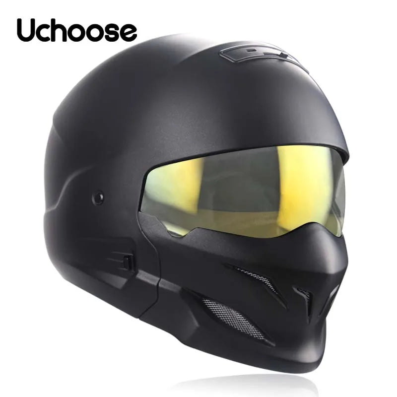 2022 Scorpion Helmet Detachable Multi-purpose Combination Helmet Motorcycle Locomotive Personality Half Predator Helmet