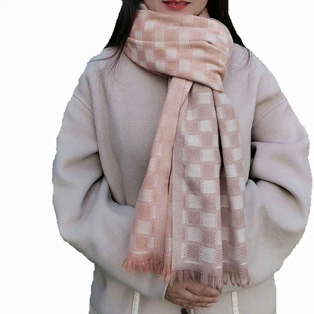 FKYBDSM Scarf Pashmina Shawls Wraps Of Evening Dresses Travel Office Winter Wedding Cashmere Feel Large Scarves