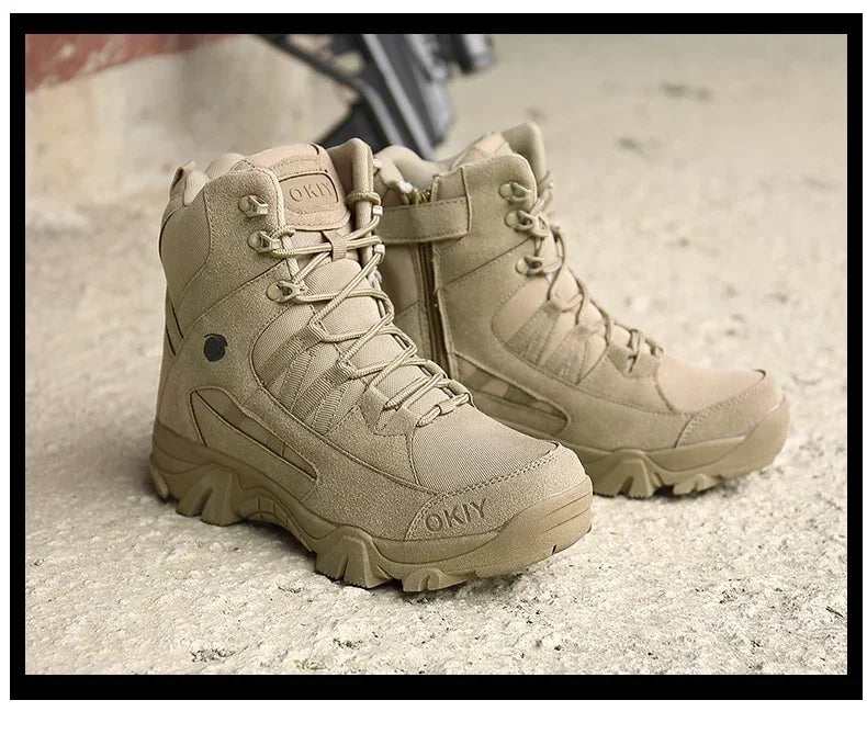 Men's Leather Combat Boots