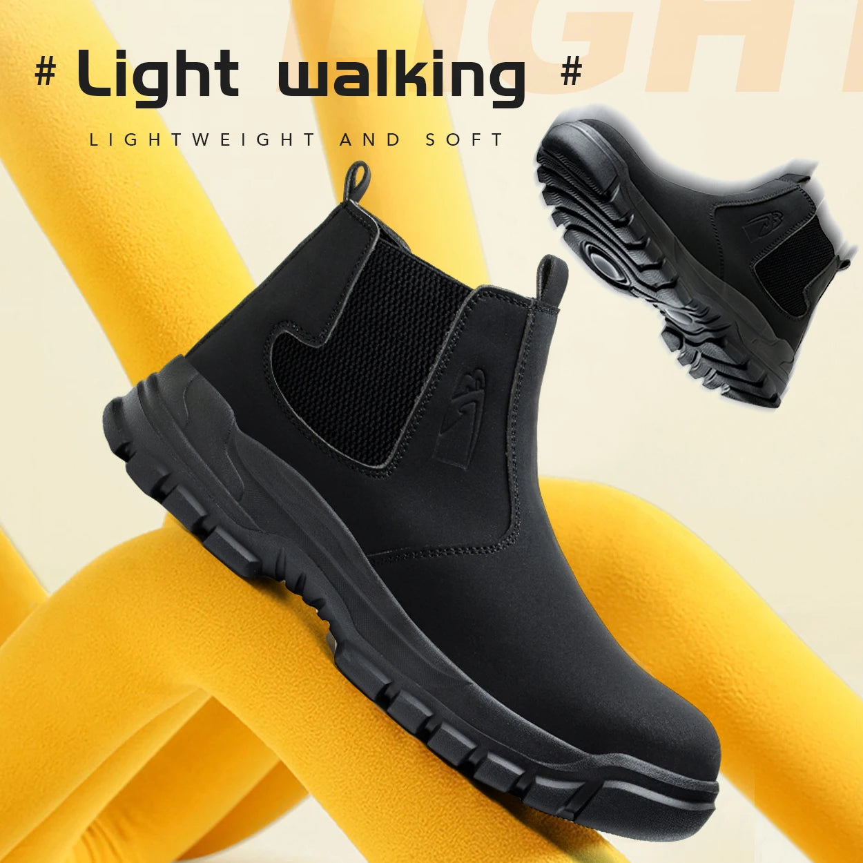 Men's Waterproof Steel Toe Work Boots